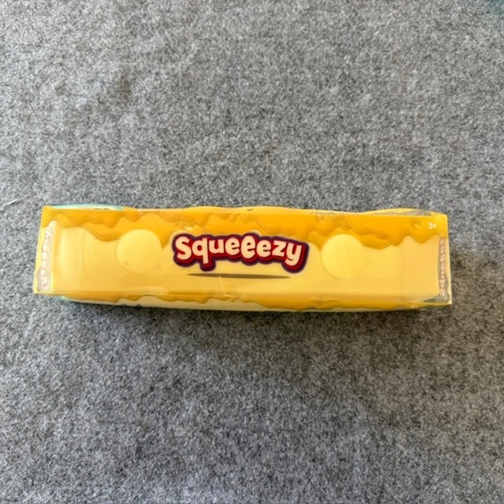 Squeeezy Butter Stick Toy Unisex 9in Yellow New Salted Butter Fidget Sensory Toy